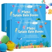 2 Pack Bath Bombs for Kids, 6 Pcs Bath Bombs with Surprise Toy inside, Natural & Organic
