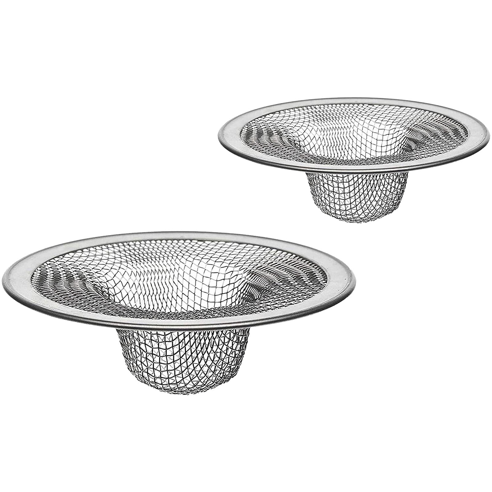 2 Pack Bathroom Sink Strainer Top Drain Strainer Hair Catcher For