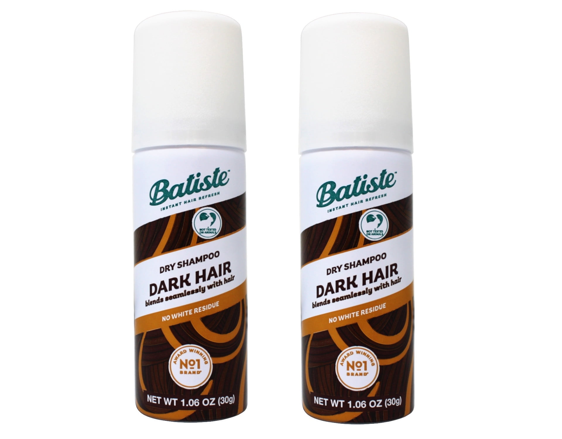 2 Pack - Batiste Dry Shampoo, Divine Dark, Mini Travel Size Spray 1.6 Oz Each