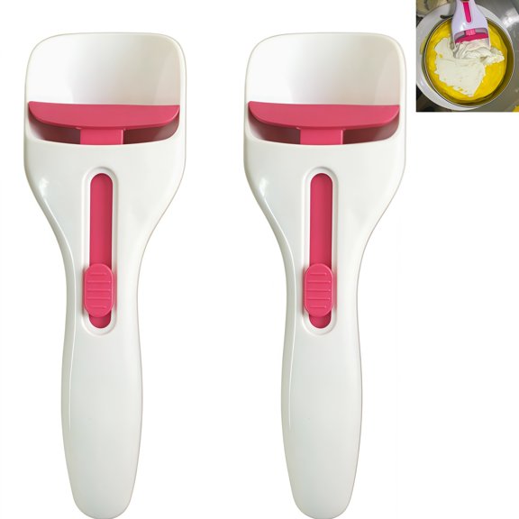 2 Pack Batter Dispensers For Baking, Plastic Waffle And Cookie Dough Tools