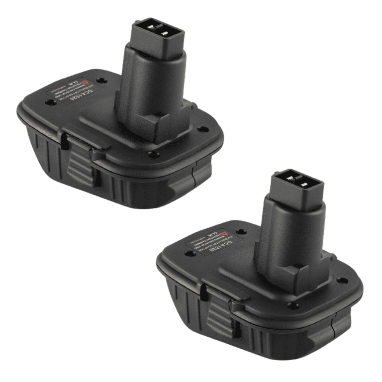 2 Pack Battery Adapter DCA1820 Compatible with Dewalt 18V 20V Lithium Battery Converter to NiCad NiMh Tools with USB Output Charger Replacement for Dewalt 18V NiCad NiMh Battery Tools Black Walmart ...