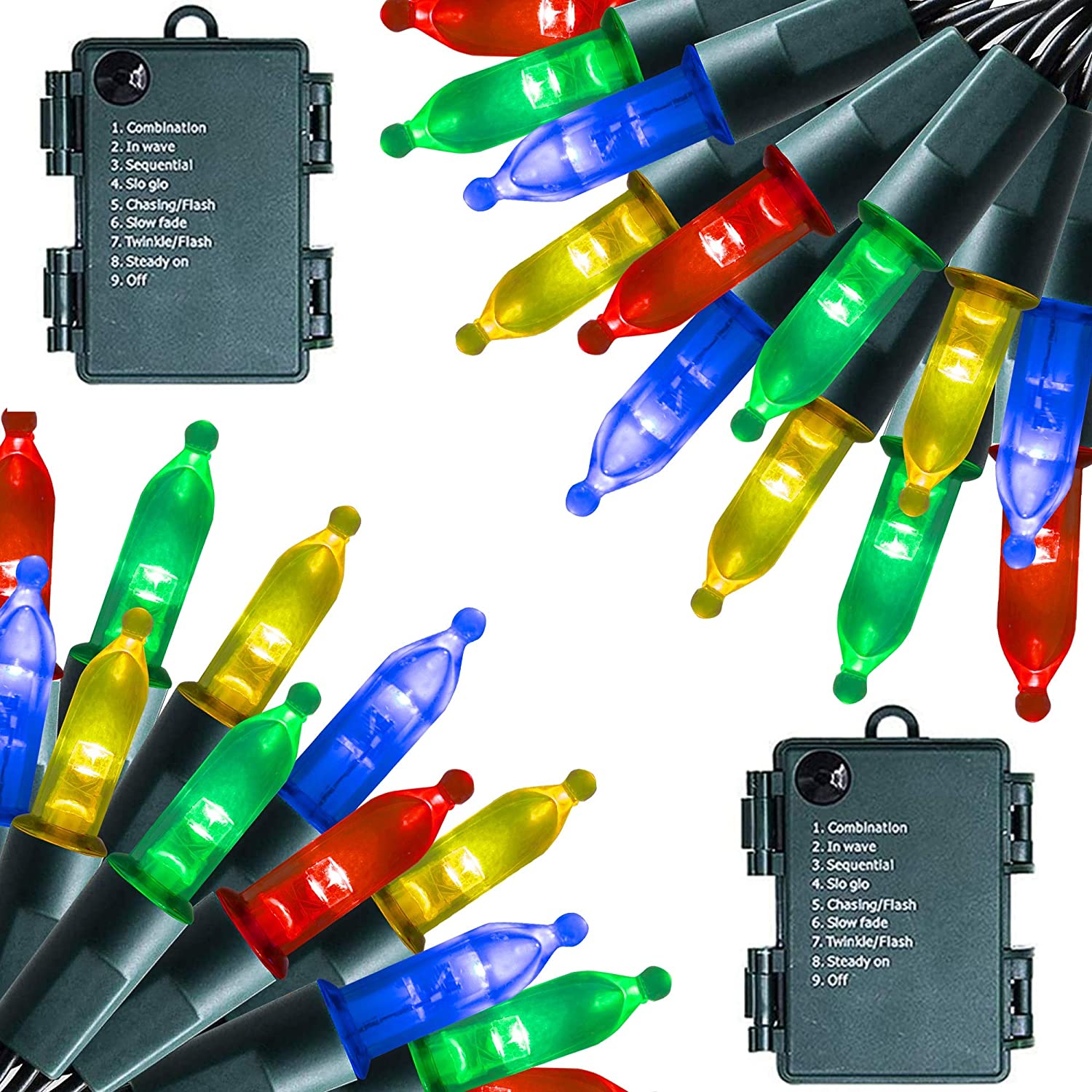 Mini battery christmas lights