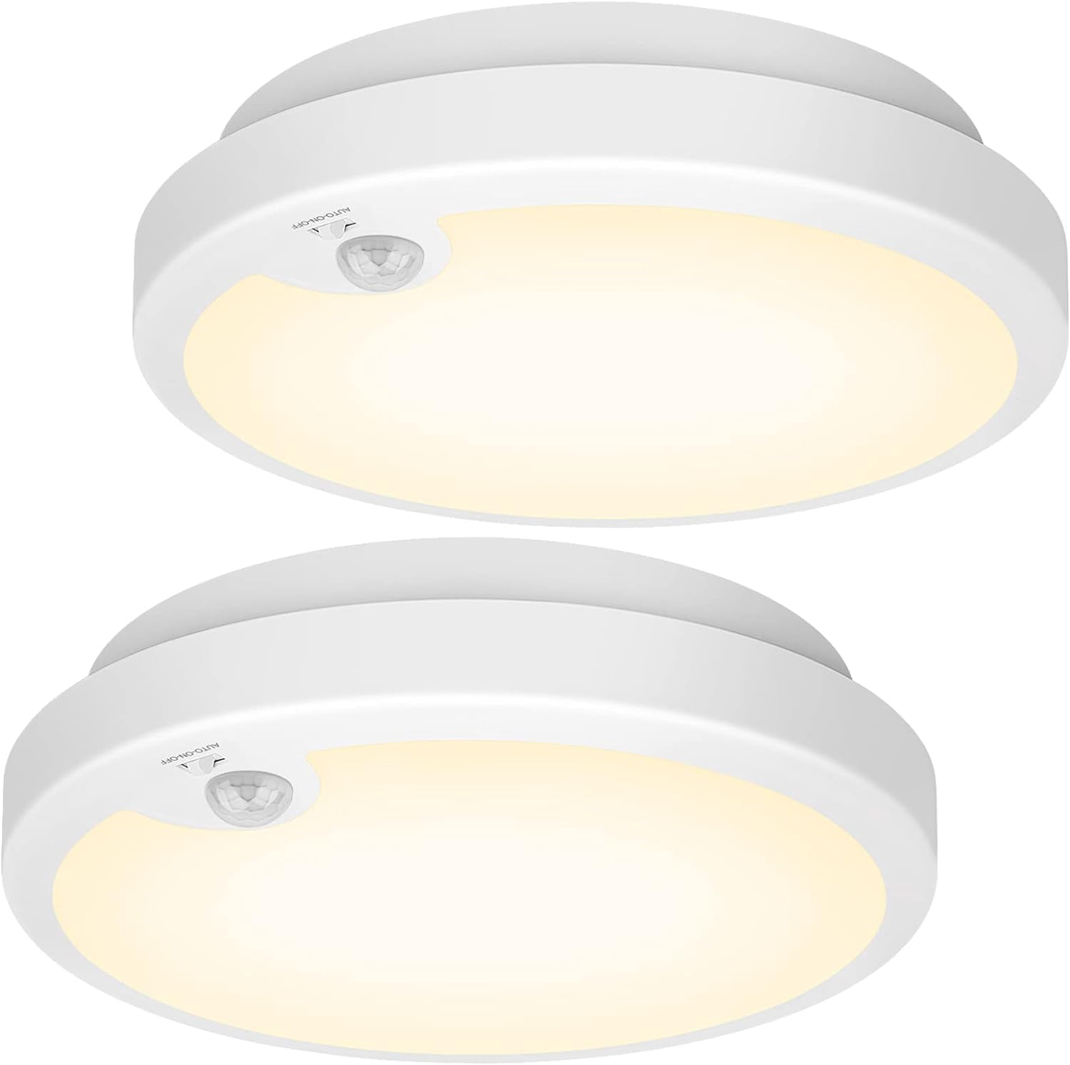 2-Pack Battery Operated Motion Sensor LED Ceiling Lights Indoor ...