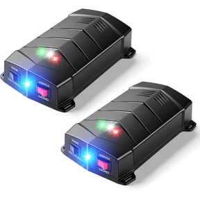 2-Pack Battery Powered Ultrasonic Rodent Repellent for Car Engines, Mouse, Rat, Squirrel & Bat Deterrent for Under Hood, Garage, Basement & Warehouse