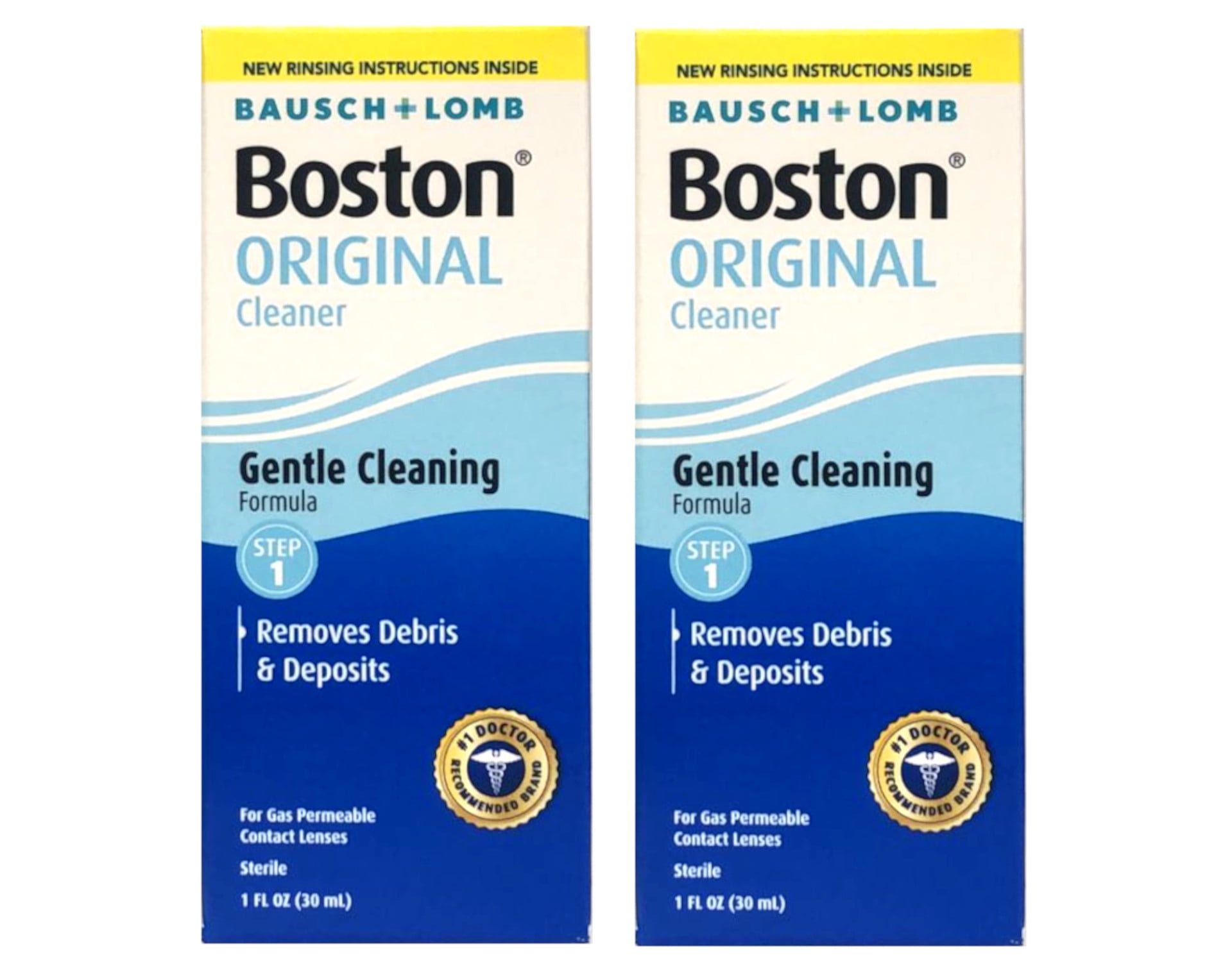 2 Pack Bausch & Lomb Boston Cleaner Original Formula 1 oz Each