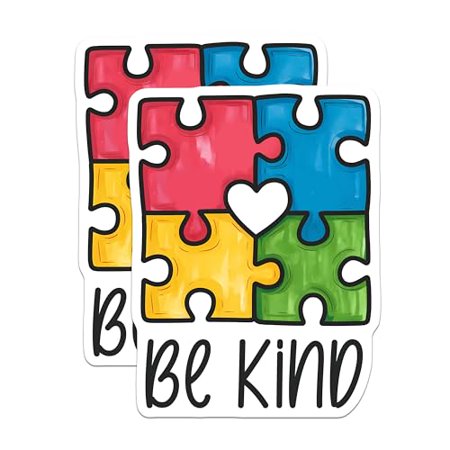 (2 Pack) Be Kind Magnets Magnets - 5" On Longest Side - Made in USA - Sticks to Refrigerators & Metal Surfaces - MAG8429
