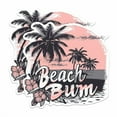 thumbnail image 1 of (2 Pack) Beach Bum Beautiful Ocean with Palm Trees - Cool Nature Ocean Lover - 5 Inches On Longest Side - Premium Magnet - for Cars, Refrigerators, Toolboxes - Made in USA - MAG1740, 1 of 7