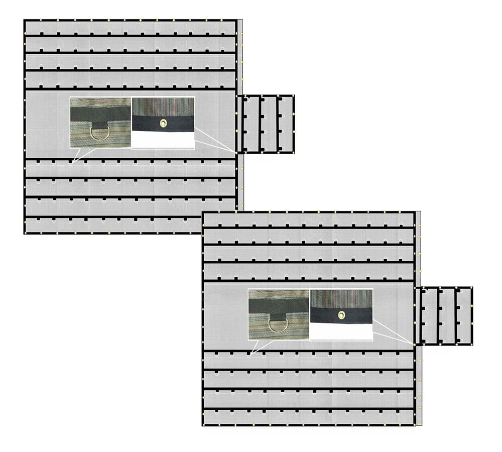 (2 Pack) Bee Net / Bee Hauling Tarp Nursery Mesh Tarps 10' Drop