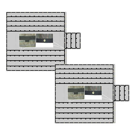 (2 Pack) Bee Net / Bee Hauling Tarp Nursery Mesh Tarps 10' Drop