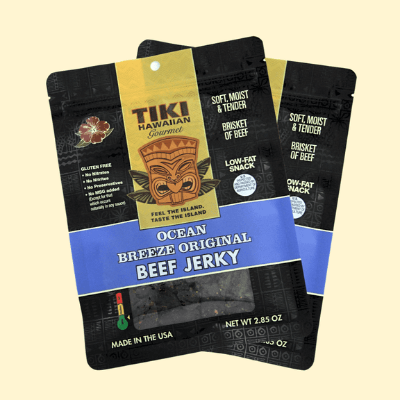 2-Pack Beef Jerky - Ocean Breeze Original (2 oz Packs)