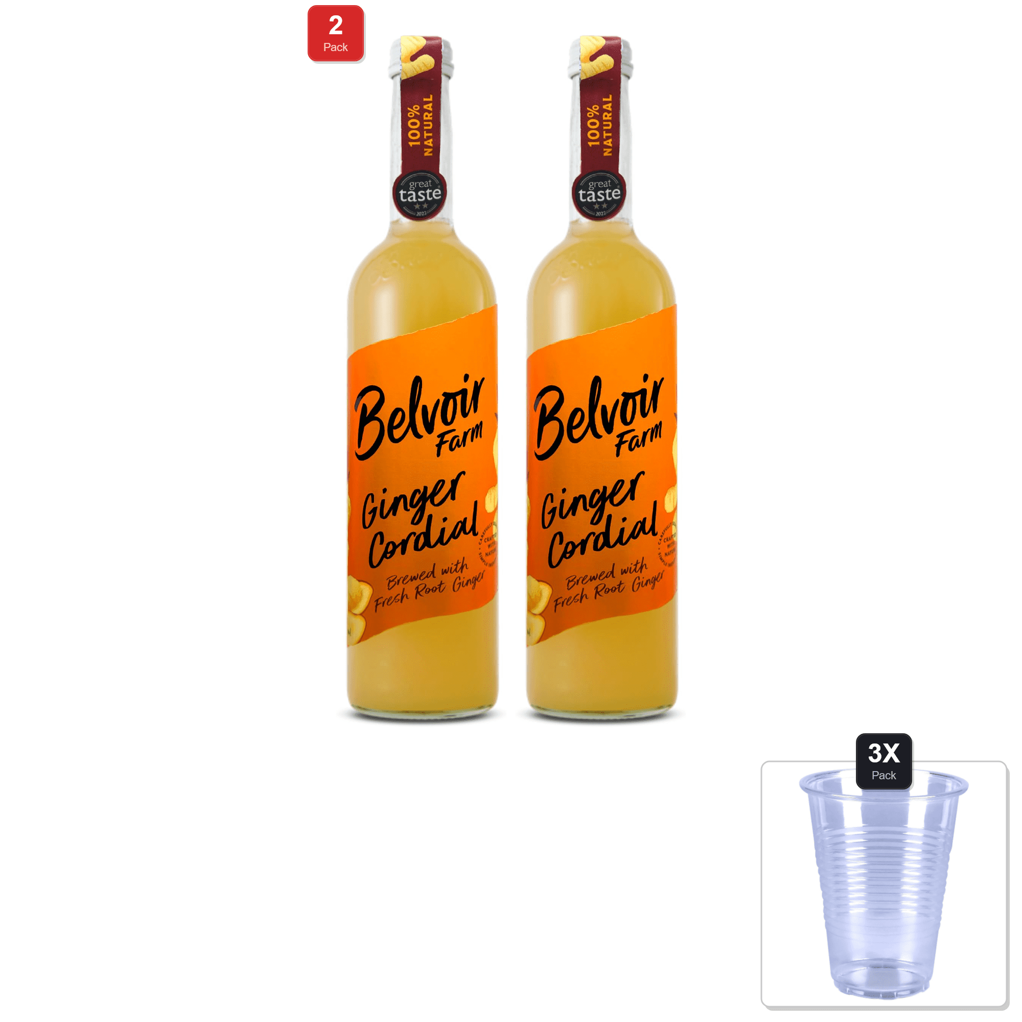 3 Pack | Belvoir Ginger Cordial 500Ml – Bold And Spicy Drink Mix