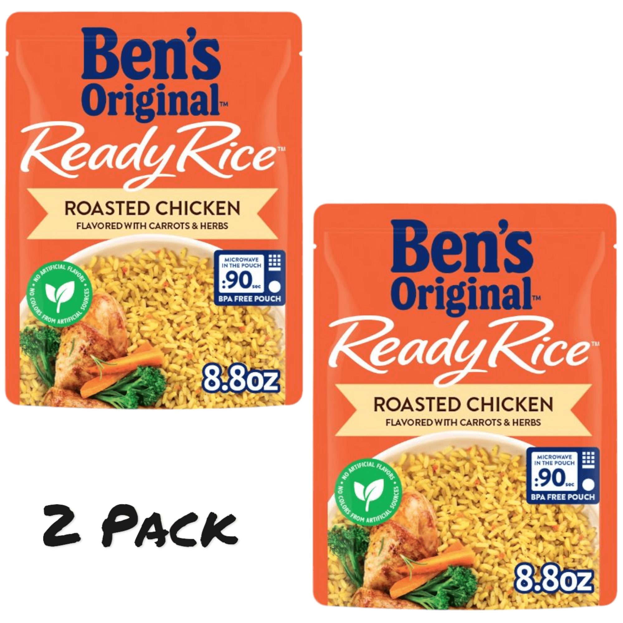 ( 2 Pack ) Ben's Original Ready Rice Roasted Chicken Flavored Rice ...