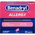 thumbnail image 1 of 2 Pack - Benadryl Allergy Relief Ultratab Tablets 24 ea, 1 of 2