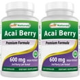 thumbnail image 1 of 2 Pack Best Naturals Acai Berry 600 mg 120 Capsules, 1 of 2