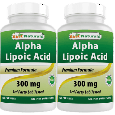 Best Naturals Alpha Lipoic Acid 300 mg 2 Pack Capsules
