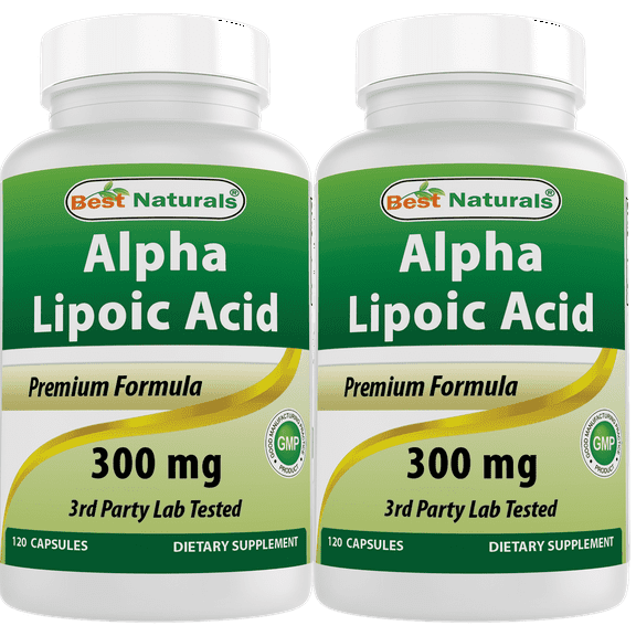 Best Naturals Alpha Lipoic Acid 300 mg 2 Pack Capsules