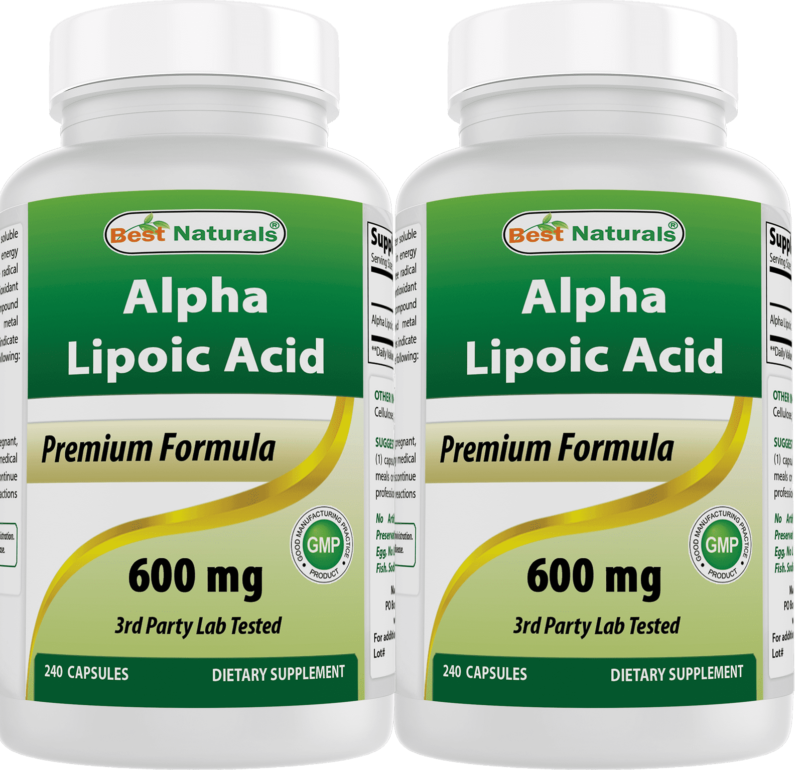 Best Naturals Alpha Lipoic Acid Health Supplement, 600mg, 240 Capsules