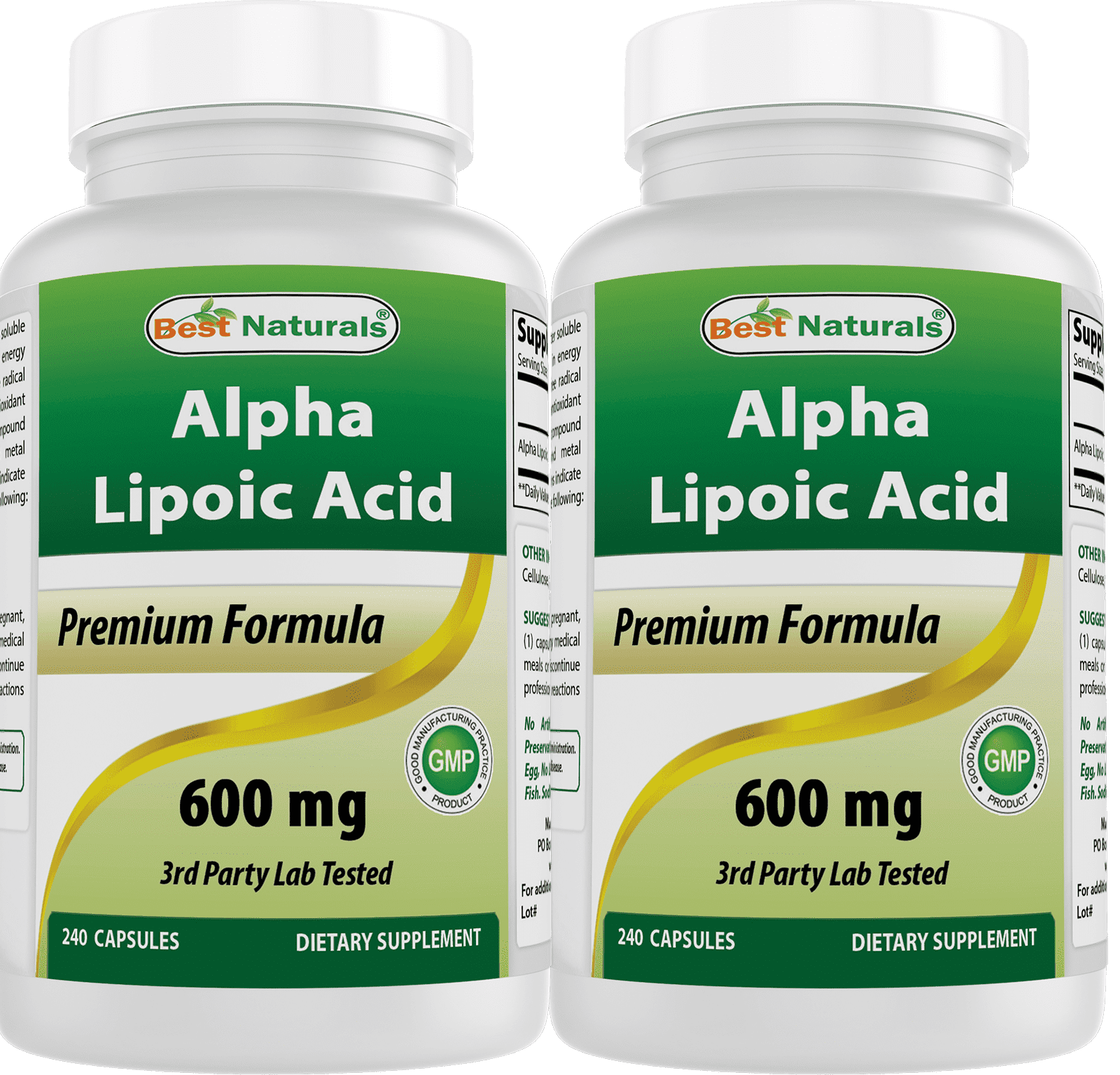 Best Naturals Alpha Lipoic Acid Health Supplement, 600mg, 240 Capsules