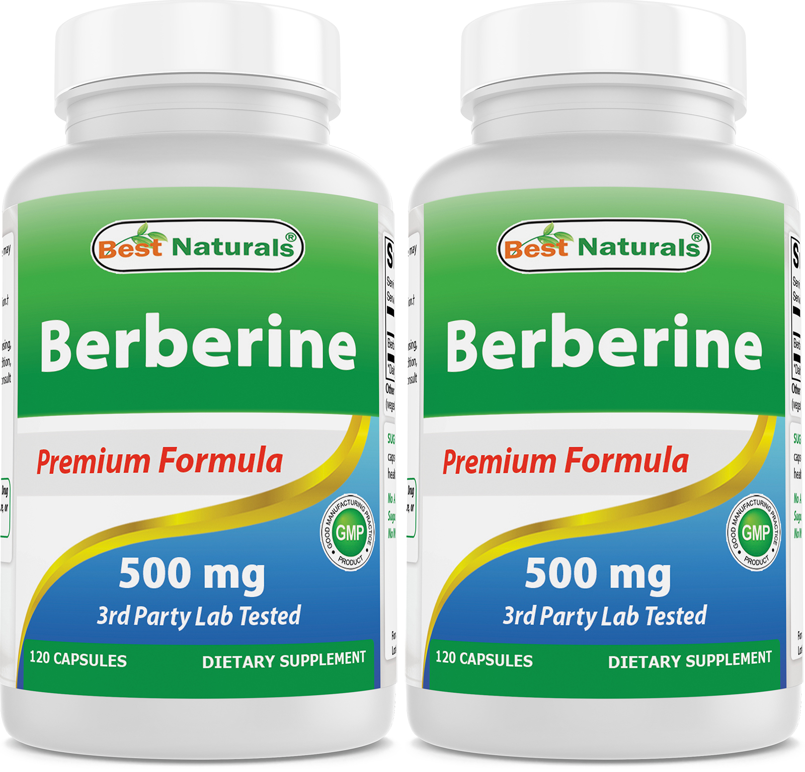 Best Naturals Berberine 500mg 120 Capsules - Nutrition Supplement for