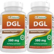 2 Pack Best Naturals DGL 380 mg 180 Tablets