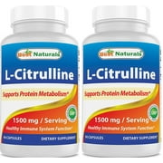 2 Pack Best Naturals L-Citrulline 1500 mg 90 Capsules