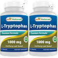 thumbnail image 1 of 2 Pack Best Naturals L-Tryptophan 1000 mg 60 Tablets, 1 of 7