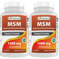 thumbnail image 1 of 2 Pack Best Naturals MSM 1500 mg 180 Tablets, 1 of 2