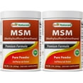 Msm Pure Best Naturals MSM Pure Powder, 2 Pack, 1 Lb Each, Joint Support, 100% ...