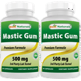 Best Naturals Mastic Gum 500mg 2 Pack, Total 120 NonYeast Capsules