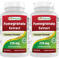 thumbnail image 1 of 2 Pack Best Naturals Pomegranate Extract 250 mg 250 Capsules, 1 of 7