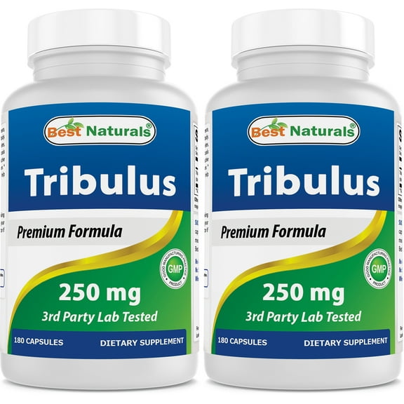 2 Pack Best Naturals Tribulus 250 mg 180 Capsules