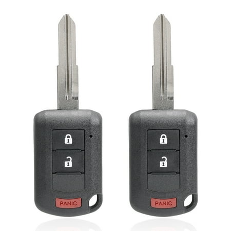 2 Pack BestKey Car Key Fob Remote For Mitsubishi Mirage Lancer Outlander 3Button OUCJ166N