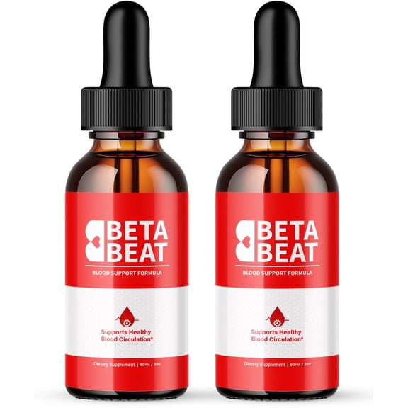 (2 Pack) Beta Beat, Beta Beat Drops to Maintain Healthy Levels, Beta Beat All-Natural Blood Supplement, Advanced Formula for Overall Wellness, BetaBeat Reviews