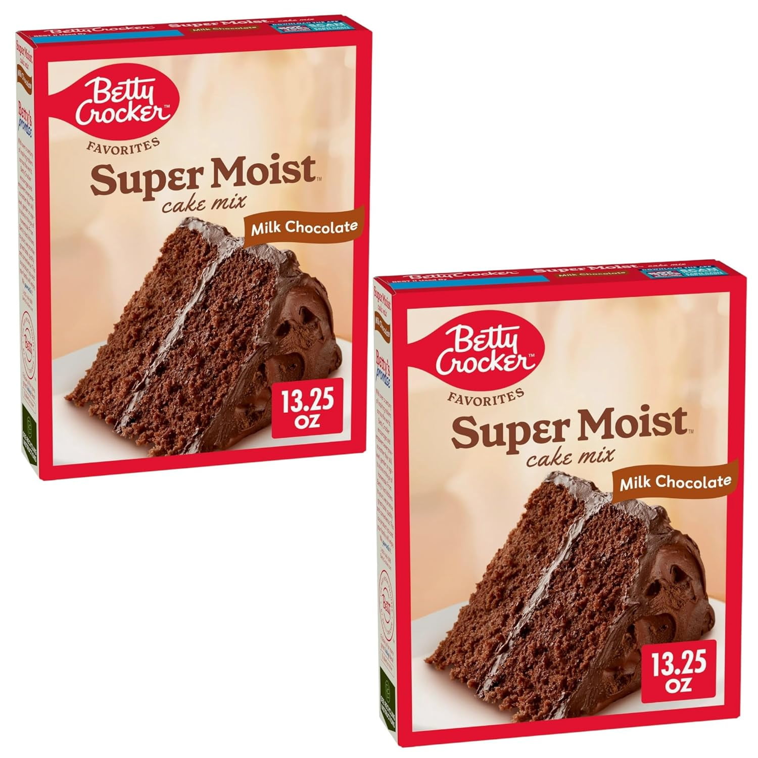 ( 2 Pack ) Betty Crocker Favorites Super Moist Milk Chocolate Cake Mix, 13.25 oz