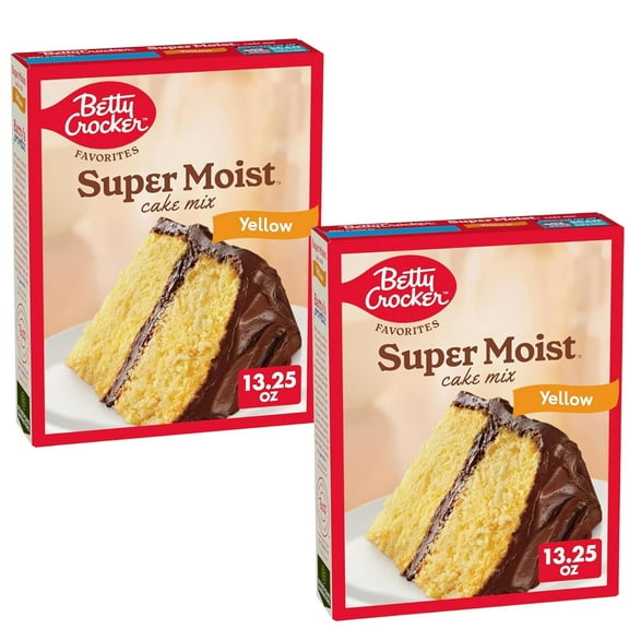 ( 2 Pack ) Betty Crocker Favorites Super Moist Yellow Cake Mix, 13.25 oz