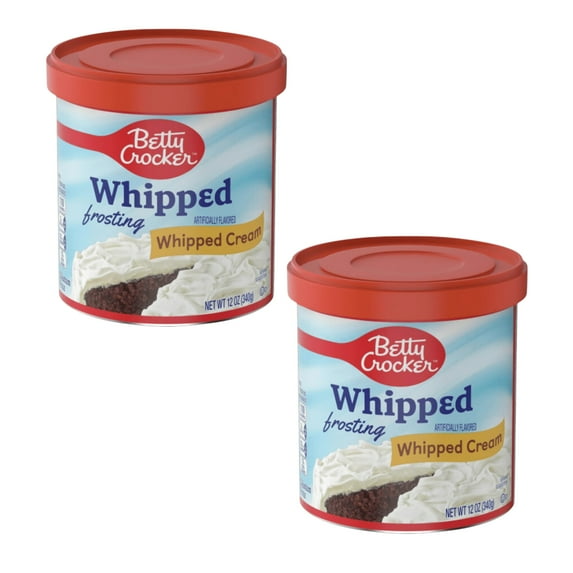 ( 2 Pack ) Betty Crocker Gluten Free Frosting Whipped Cream 12.0 Oz Canister