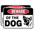 thumbnail image 1 of 2 Pack Beware of Dog Sign, 12 x 8 Inches - Aluminum - Beware of Dog Signs for Fence Door Gate Outdoor/Without a frame, 1 of 4