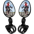 thumbnail image 1 of 2 Pack Bicycle Mirrors Universal Mini 360 Rotaty Rear View Camera Handlebar Glass Mirrors for Bike Bicycle Ebike Scooter Left and Right Handlebar Side Mirror Bicycle Rearview Mirror, 1 of 2