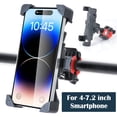thumbnail image 1 of [2 Pack] Bicycle Phone Holder Mount, Adjustable Handlebar of Motorcycle Phone Mount for Electric, Mountain, Scooter, and Dirt Bikes, 360 Degrees Rotation for iPhone and More 3.5-6.8 inch Cell Phone, 1 of 10