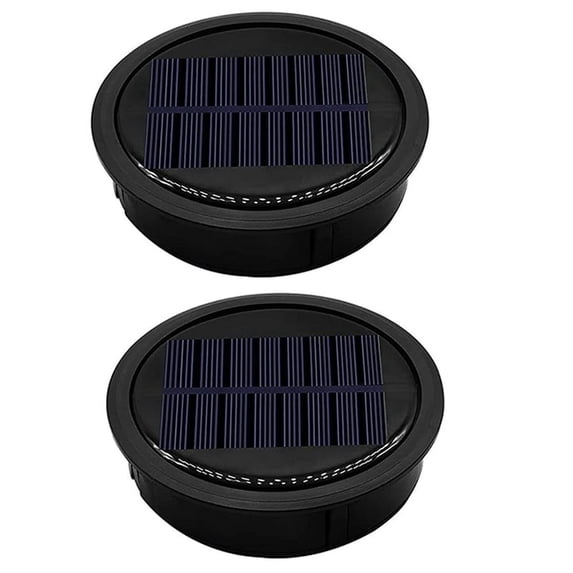 2 Pack Big Solar Light Replacement Top for Outdoor Hanging Lanterns, More Powerful More Efficient
