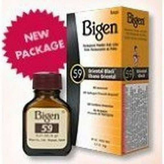 2 Pack - Bigen Permanent Powder Hair Color 58 Black Brown 1 ea