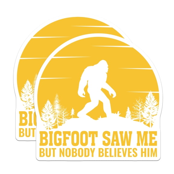 (2 Pack) Bigfoot Magnets - Funny Sasquatch Quote - Cryptozoology Fridge Magnets - 5" On Longest Side - Premium Magnet - for Cars, Refrigerators, Toolboxes, Lockers - Made in USA - MAG18278