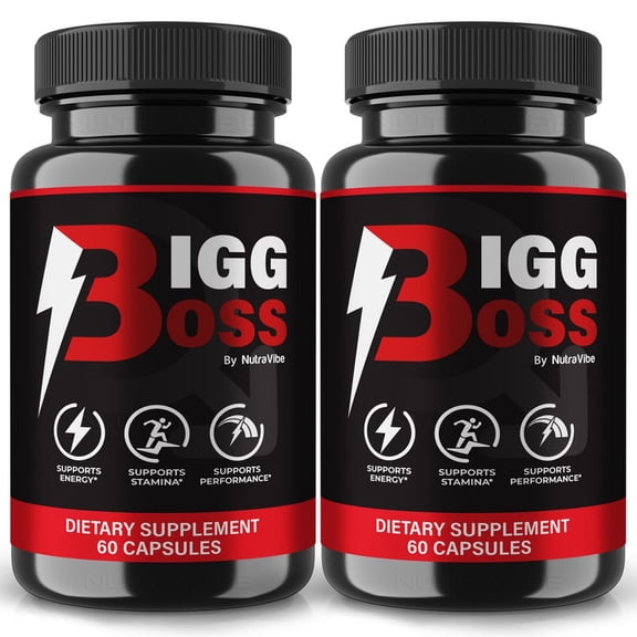 (2 Pack) Bigg Boss Original BiggBoss Capsules with a Natural Daily Blend for Wellness |Clean, Gentle, Easy-to-Swallow Pills (120 Capsules)