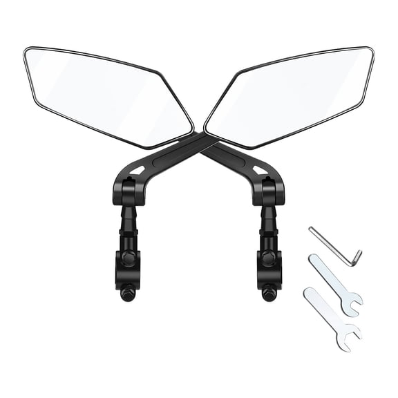 IFRINID Bicycle Rearview Mirror, 360° Adjustable Wide Angle Handlebar Mirror for Mountain Bikes, Road Bikes and Electric Bikes