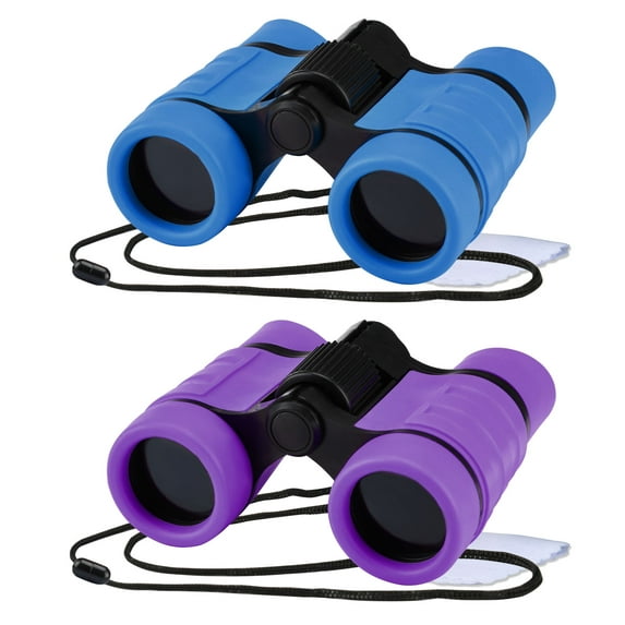 2 Pack Binoculars for Kids, Kids Binoculars for 3-12 Years Boys and Girls Toys Gifts Optics Shockproof Toy Binoculars for Bird Watching, Educational Insights, Camping, Science, Detective