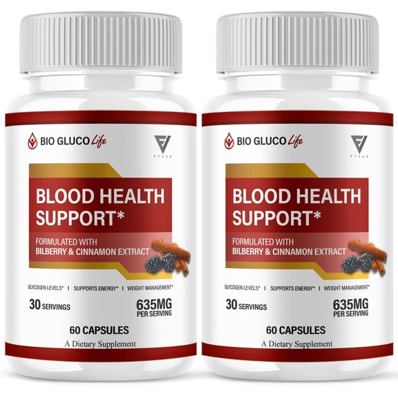 (2 Pack) Bio Gluco Life Advanced Pills, BioGlucoLife Support (120 Capsules)