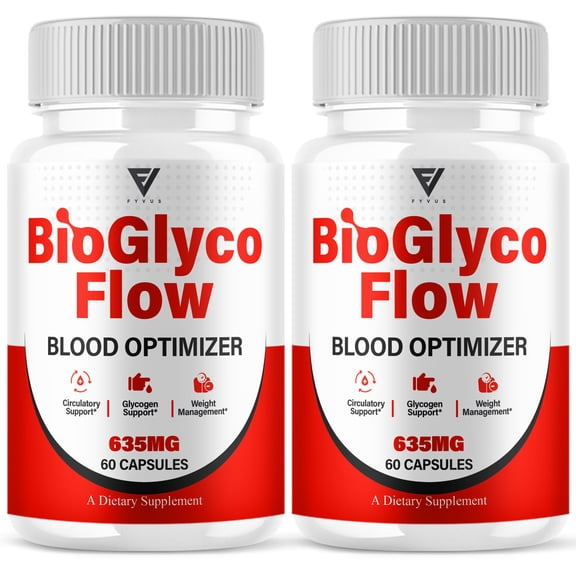 (2 Pack) BioGlyco Flow Pills, BioGlyco Flow Health Management Supplement (120 Capsules)