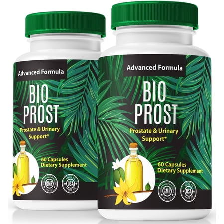 (2 Pack) BioProst Pills, Official Bio Prost Formula For Prostate & Urinary Support, BioProst Capsules, All Natural Supplement For Energy, Control and Overall Wellness, Reviews (120 Capsules)