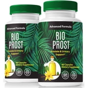 2 Pack BioProst Pills, Official Bio Prost Formula For Prostate & Urinary Support, BioProst Capsules, All Natural Supplement For Energy, Control and Overall Wellness, Reviews 120 Capsules