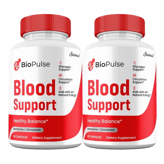 (2 Pack) BioPulse Capsules, All Natural Blood Support Supplement, Bio Pulse Pills Premium Ingredients Maximum Strength